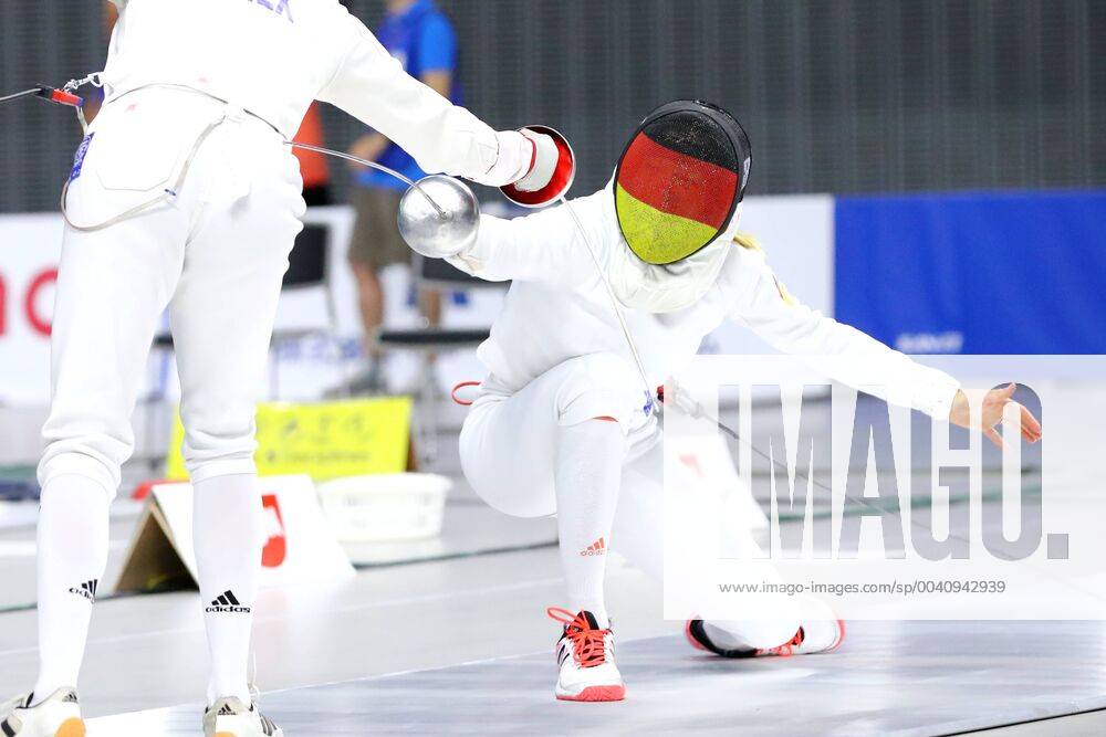 KW26 Annika Schleu (GER), JUNE 27, 2019 - Modern pentathlon, moderner Fünfkampf : UIPM 2019 Pentathlon World Cup Final Tokyo, Women s Individual Fencing Ranking Round at Musashino Forest Plaza in Tokyo, Japan. Noxthirdxpartyxsales (106837629)