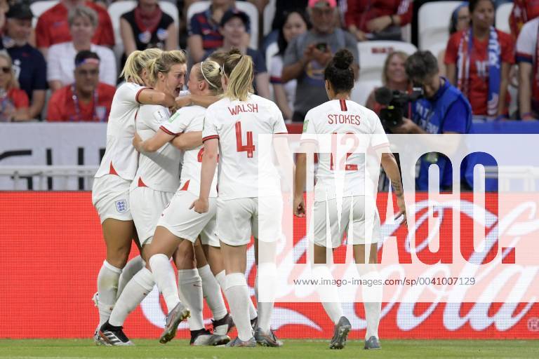 (L-R) Beth Mead of England women, Ellen White of England women, Rachel Daly of England women, Keira Walsh of England women, Demi Stokes of England women during the FIFA Women s World Cup France 2019 semi final match between England and United States of America at Stade de Lyon on July 02, 2019 in Lyon, France FIFA Women s World Cup France 2019 2018 2019 Imagesx xGerritxvanxKeulenxIVx 14891792