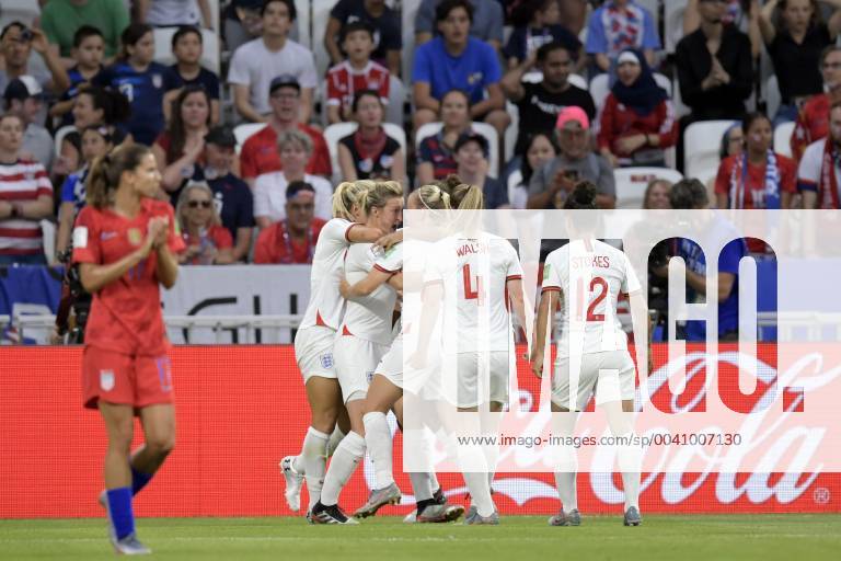 (L-R) Beth Mead of England women, Ellen White of England women, Rachel Daly of England women, Keira Walsh of England women, Demi Stokes of England women during the FIFA Women s World Cup France 2019 semi final match between England and United States of America at Stade de Lyon on July 02, 2019 in Lyon, France FIFA Women s World Cup France 2019 2018 2019 Imagesx xGerritxvanxKeulenxIVx 14891795