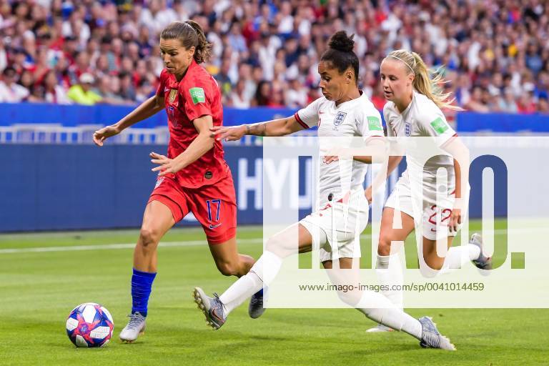 (L-R) Tobin Heath of USA women, Demi Stokes of England women, Beth Mead of England women during the FIFA Women s World Cup France 2019 semi final match between England and United States of America at Stade de Lyon on July 02, 2019 in Lyon, France FIFA Women s World Cup France 2019 2018 2019 Imagesx xGerritxvanxKeulenxIVx 14898050