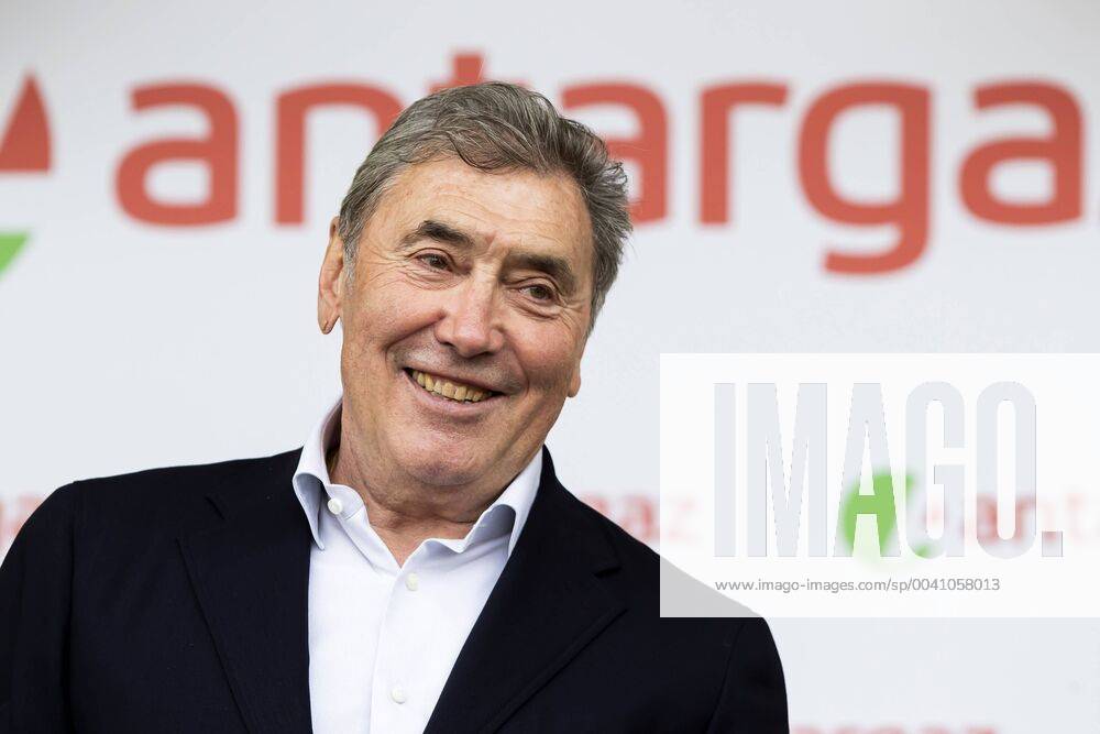 Former cyclist Eddy Merckx pictured on the podium after the first stage of the 106th edition of the Tour de France cycling race, 194,5km from and to Brussels, Belgium, Saturday 06 July 2019. This year s Tour de France starts in Brussels and takes place from July 6th to July 28th. KRISTOFxVANxACCOM x05621136x