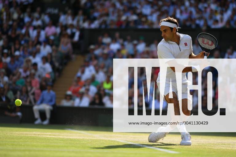 Roger Federer (Sui) TENNIS : Wimbledon - 12 07 2019 AntoineCouvercelle Panoramic