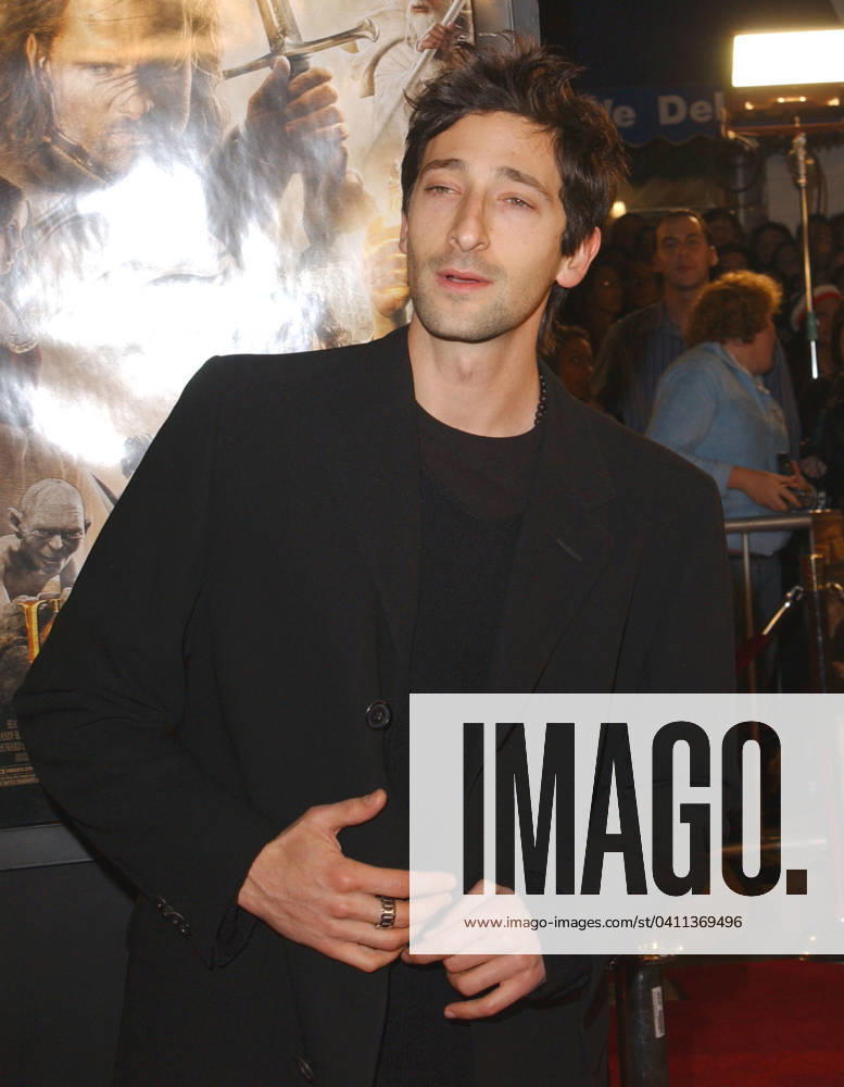 The Lord of The Rings:The Return of The King L.A. Premiere Adrien Brody attends The Lord of The Rings:The Return of The King L.A. Premiere held at The Mann Village Theatre. December 3,2003 ( ) Copyright 2003 by Debbie VanStory iPhoto.ca Los Angeles CA USA