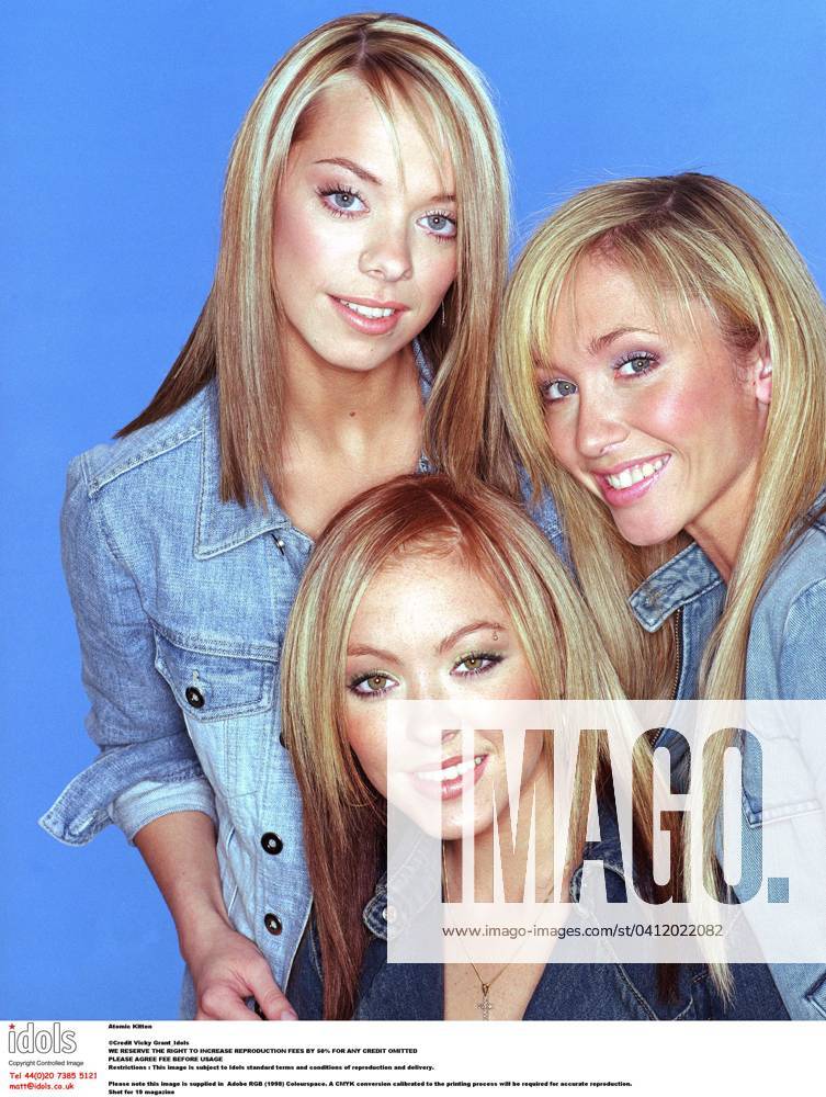 Atomic Kitten Natasha Hamilton, Liz McC.......... Atomic Kitten Natasha Hamilton, Liz McClarnon, Jenny Frost _ Shot for 19 magazine , Credit:Vikki Grant Avalon
