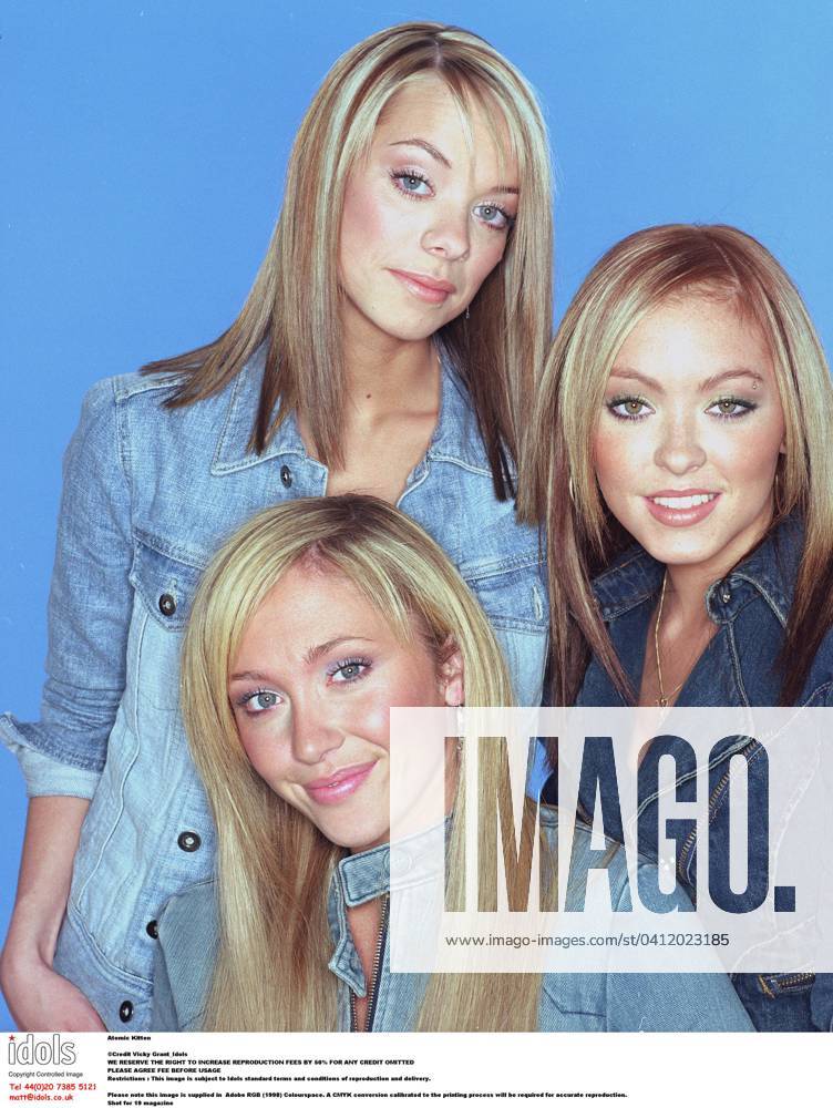 Atomic Kitten Natasha Hamilton, Liz McC.......... Atomic Kitten Natasha Hamilton, Liz McClarnon, Jenny Frost _ Shot for 19 magazine , Credit:Vikki Grant Avalon