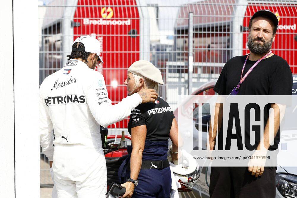 Formel 1, GP Deutschland, Paul Ripke zu Gast Motorsports: FIA Formula One World Championship, WM, Weltmeisterschaft 2019, Grand Prix of Germany, 44 Lewis Hamilton (GBR, Mercedes AMG Petronas Motorsport), Angela Cullen (GBR, Mercedes AMG Petronas Motorsport), Paul Ripke (GER) Hockenheim Germany