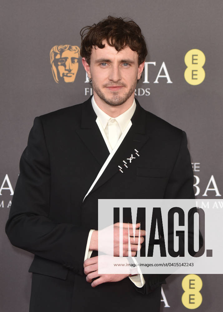 Paul Mescal attends the 2024 EE BAFTA Film Awards at the Royal Festival Hall in London, England. UK. Sunday 18th February 2024 -