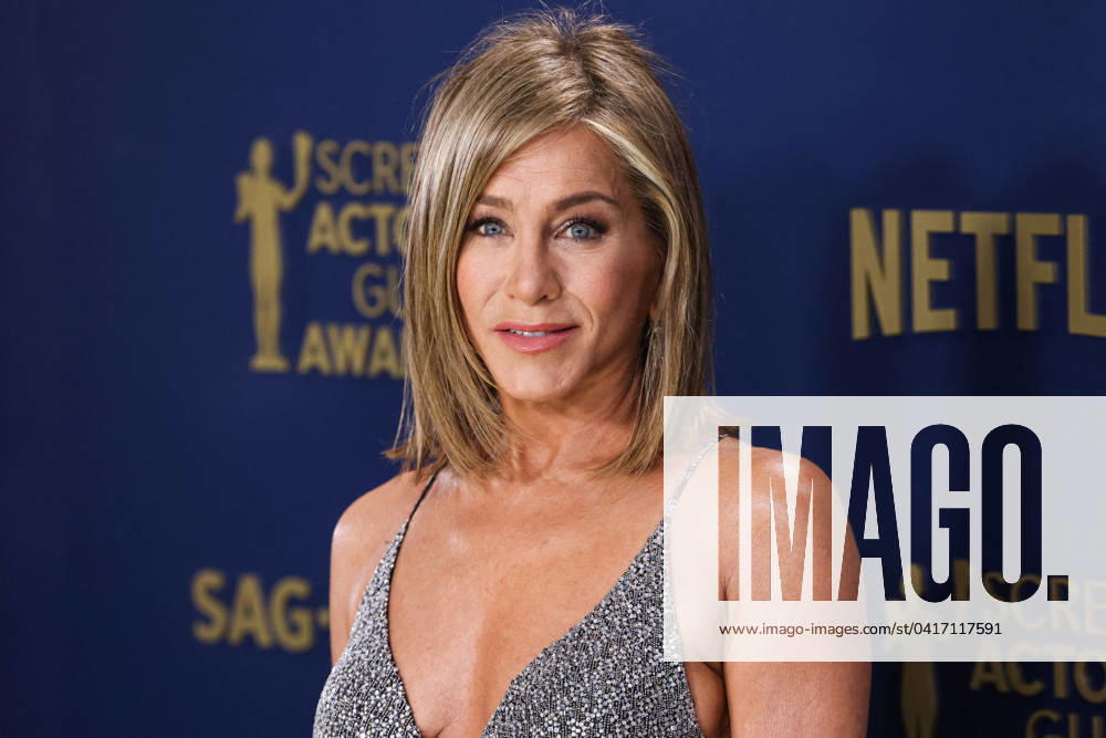 SAG Awards Red Carpet - LA Jennifer Aniston wearing Celine arrives at the 30th Annual Screen Actors Guild Awards held at the Shrine Auditorium and Expo Hall on February 24, 2024 in Los Angeles, California, United States. Photo by Xavier Collin Image Press Agency ABACAPRESS.COM Los Angeles California United States