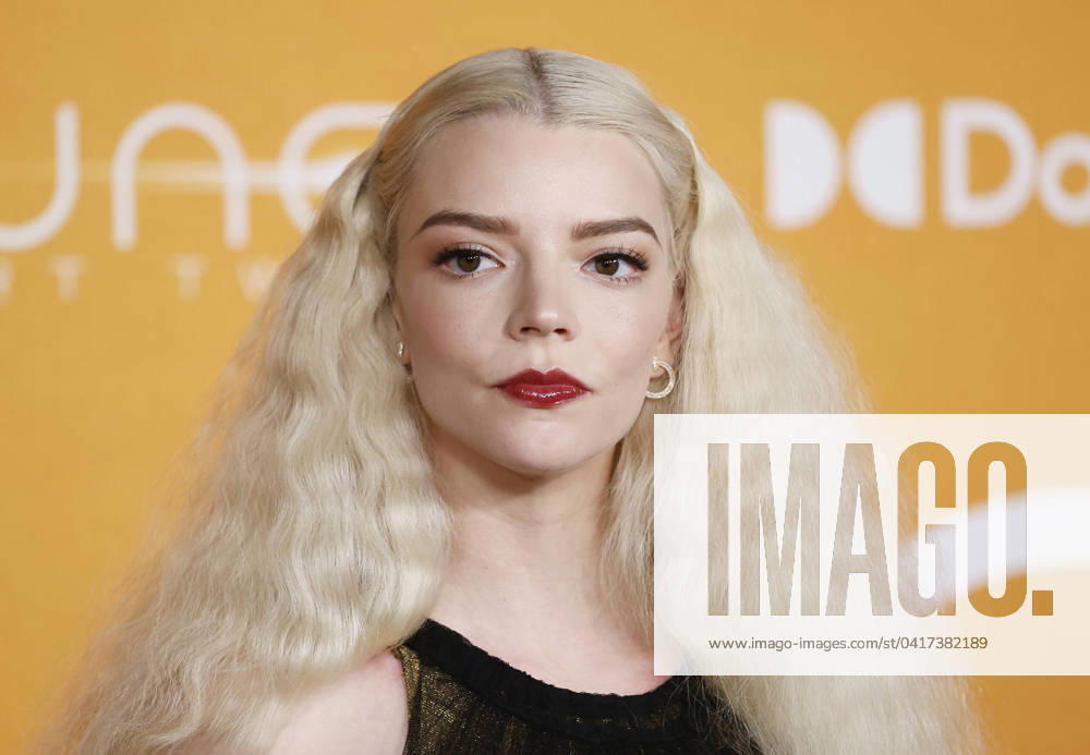 Anya Taylor-Joy, Archivbilder Anya Taylor-Joy arrives on the red carpet at the New York Premiere of Warner Bros. Dune: Part Two at Josie Robertson Plaza at Lincoln Center on Sunday, February 25, 2024 in New York City. NYP20240225186 JohnxAngelillo