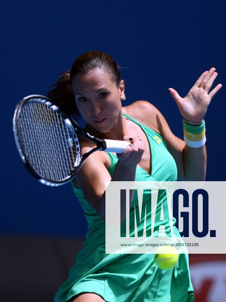 Jelena Jankovic (Serbien) Tennis Damen Australian Open 2009, Grand Slam, WTA Tour, Einzelbild Melbourne Dynamik,