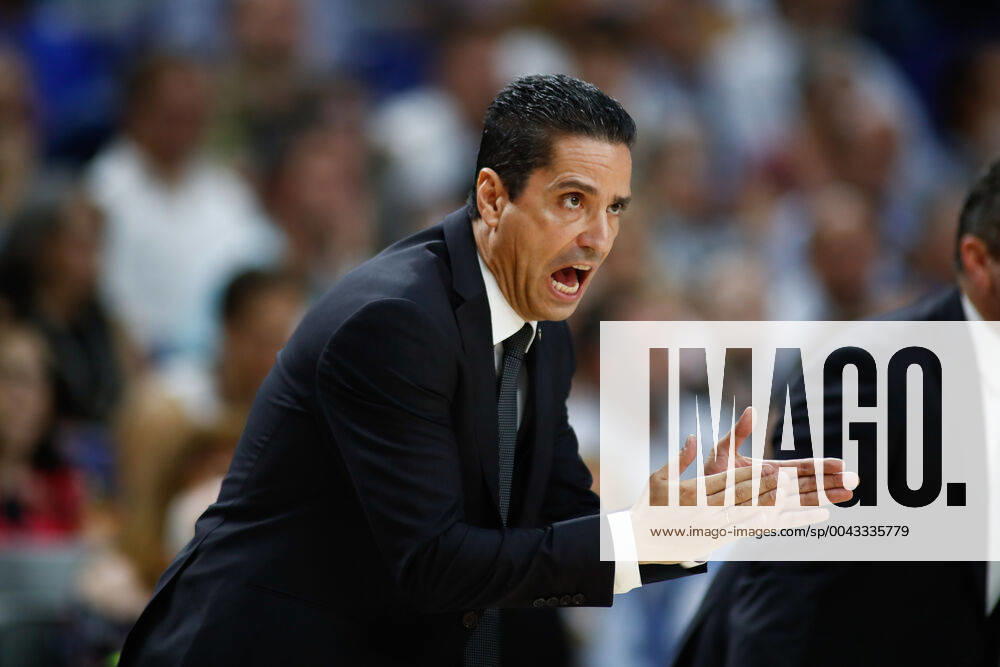 MADRID, SPAIN - OCTOBER 10: I. Sfairopoulos of Grece and Maccabi during the EuroLeague basketball match, Round 2 Regular Season Games, played between Real Madrid and Maccabi FOX at Wizink Center, on October 10, 2019 in Madrid, Spain. Basket: EuroLeague - Real Madrid v Maccabi FOX - ZUMAa181 20191010_zaa_a181_076
