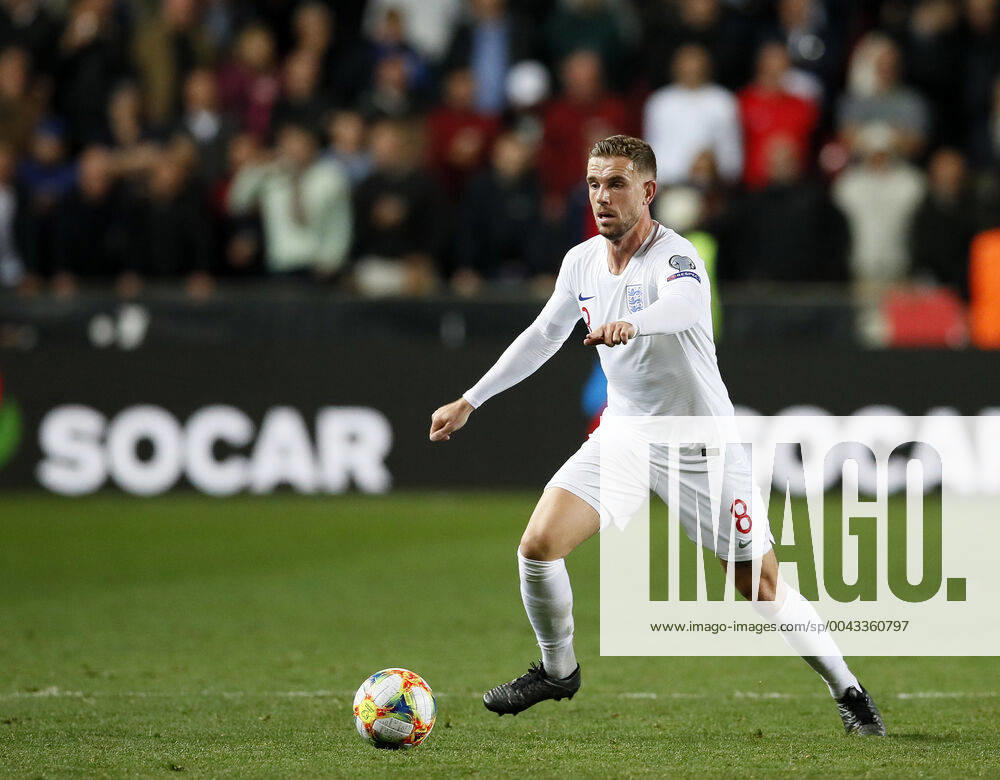 England s Jordan Henderson during the UEFA EURO, EM, Europameisterschaft,Fussball 2020 Qualifying match at the Sinobo Stadium, Prague. Picture date: 11th October 2019. Picture credit should read: David Klein Sportimage . SPI-0252-0178
