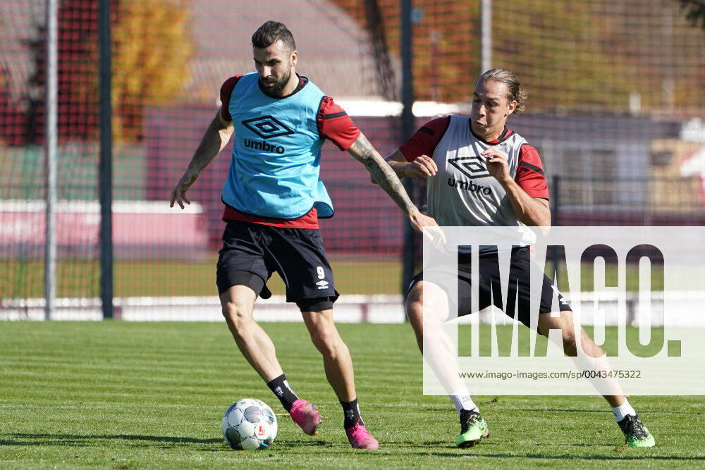 Fussball - 2. Fussball-Bundesliga - Saison 2019 2020 - 1. FC Nürnberg Nuernberg FCN Club - Training - - Soccer 2 Soccer Bundesliga Season 2019 2020 1 FC Nuremberg Nuremberg FCN Club, Deutschland, Nuernberg, Sportpark Valznerweiher - Mikael Ishak 9 Michael Frey 14 DFL REGULATIONS PROHIBIT ANY USE OF PHOTOGRAPHS AS IMAGE SEQUENCES AND OR QUASI-VIDEO.
