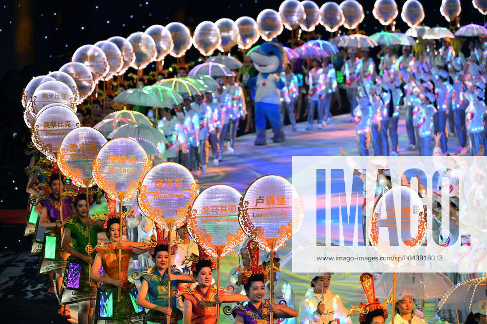 KW43 (191027) -- WUHAN, Oct. 27, 2019 -- Photo taken on Oct. 27, 2019 shows a view of the closing ceremony of the 7th CISM Military World Games in Wuhan, capital of central China s Hubei Province. ) (SP)CHINA-WUHAN-7TH MILITARY WORLD GAMES-CLOSING CEREMONY HuxHuhu