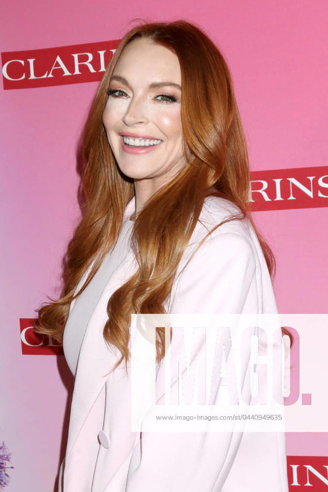 USA - Clarins New Product Launch Party - Los Angeles LOS ANGELES - MAR 15: Lindsay Lohan at the Clarins New Product Launch Party on the Private Residence on March 15, 2024 in Los Angeles, CA Los Angeles CA USA