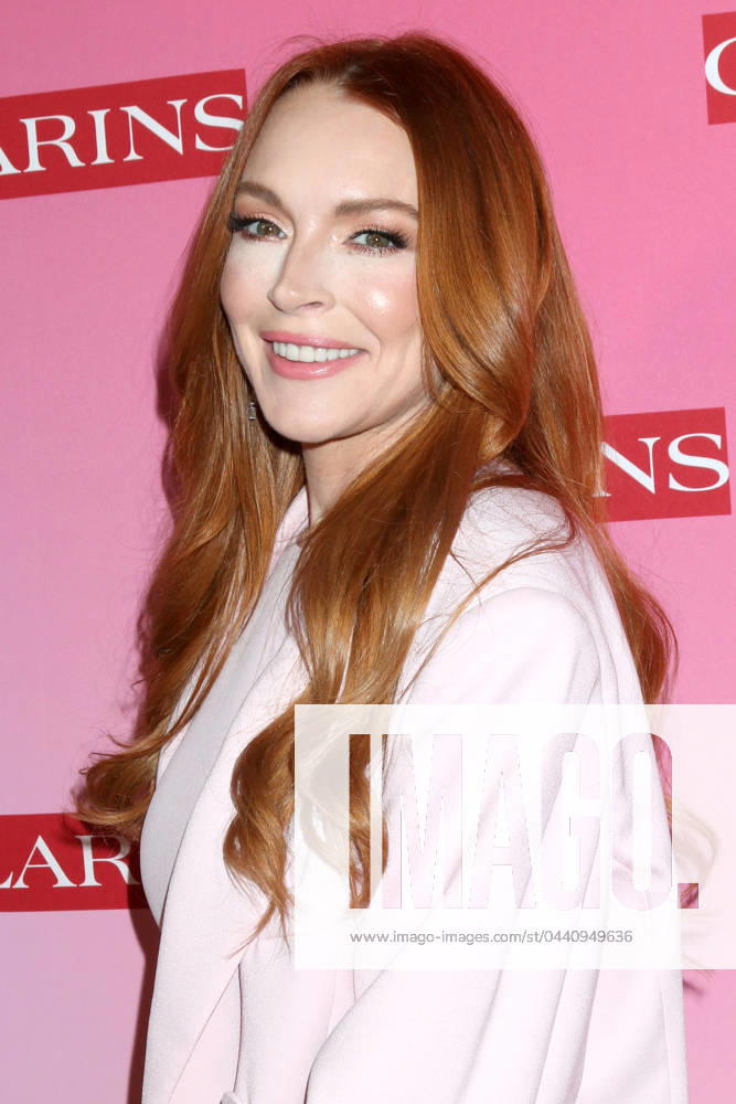 USA - Clarins New Product Launch Party - Los Angeles LOS ANGELES - MAR 15: Lindsay Lohan at the Clarins New Product Launch Party on the Private Residence on March 15, 2024 in Los Angeles, CA Los Angeles CA USA