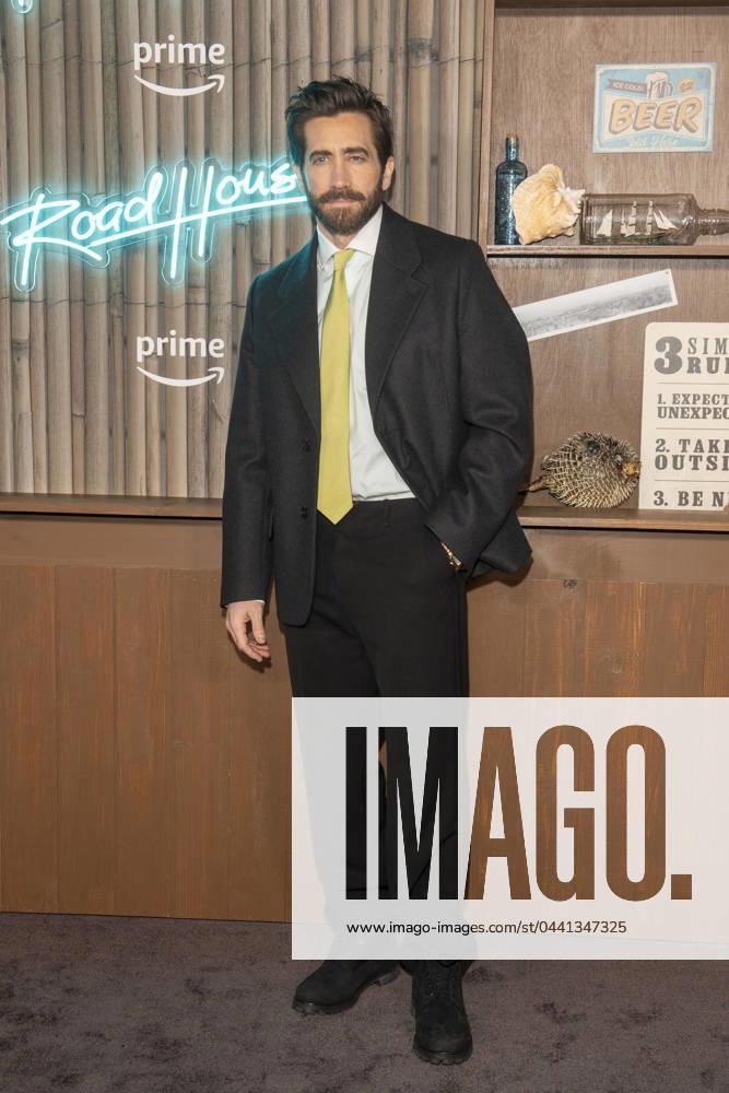 Jake Gyllenhaal attends the Road House New York Premiere at Jazz at Lincoln Center in New York City. New York United States - ZUMAs197 20240319_aaa_s197_359