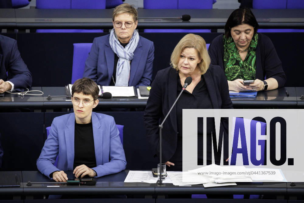 Nancy Faeser, Bundesministerin fuer Inneres und Heimat, aufgenommen waehrend der Regierungsbefragung. aufgenommen waehrend der Regierungsbefragung im Deutschen Bundestag. Berlin, 20.03.2024. Berlin Deutschland