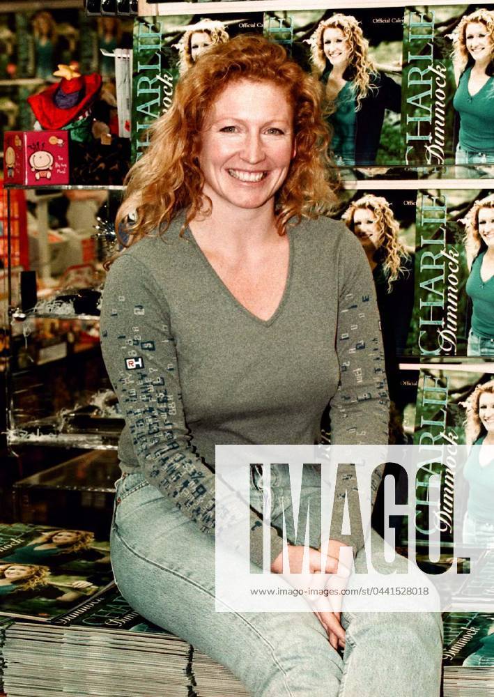 CHARLIE LAUNCHES HER NEW CALENDAR CHARLIE DIMMOCK, the celebrity television gardener who has more male admirers watching her gardening tips than any other TV gardener in the past, was at Clinton Cards, Oxford Street in London today to sign copies of he CHARLIE LAUNCHES HER NEW CALENDAR CHARLIE DIMMOCK, the celebrity television gardener who has more male admirers watching her gardening tips than any other TV gardener in the past, was at Clinton Cards, Oxford Street in London today to sign copies of her new calendar, Danilo Year 2000 Calendar. The calendar is definitely much sought-after by her male fans and sales were said to be going very well at the store following its launch. Bandphoto Agency Photo B25 065640 01.12.1999, Credi 0506718553