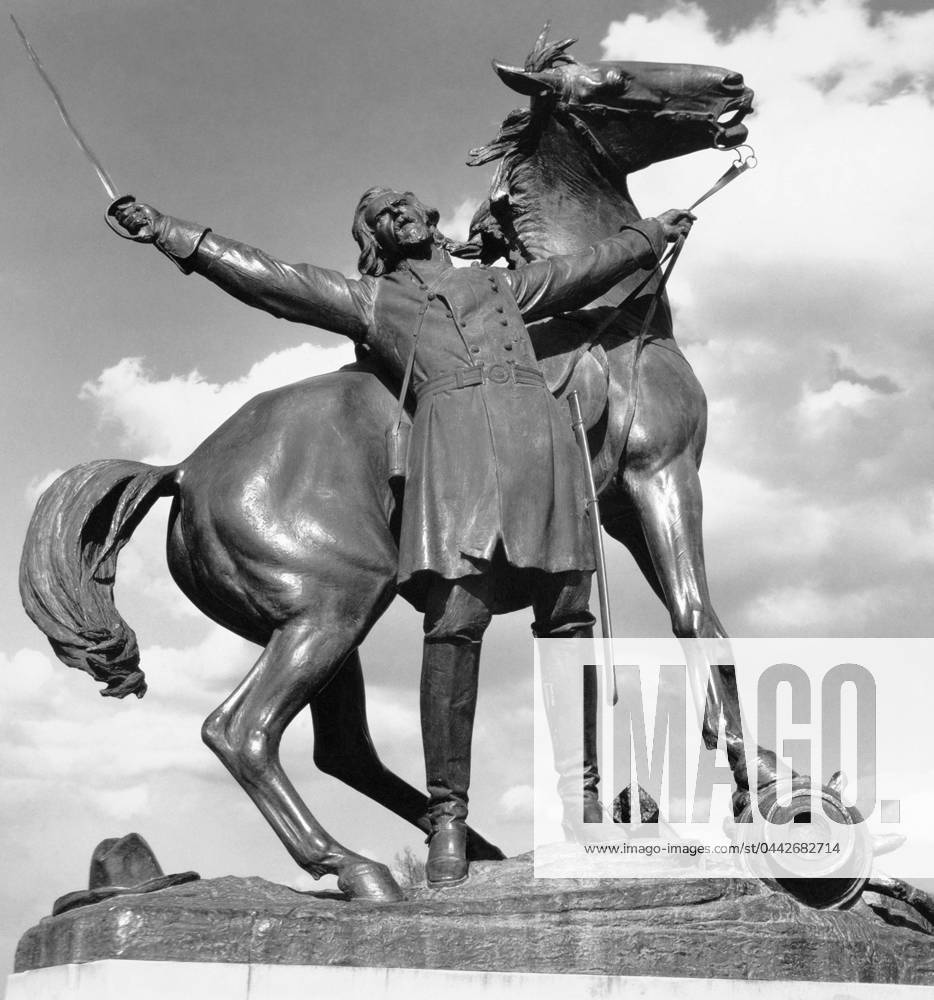 CIVIL WAR MONUMENT, 1936. Vicksburg Battlefield Monument depicting Brigadier General Lloyd Tilghman, killed 16 May 1863 during the Battle of Champion Hill, Mississippi. Photograph by Walker Evans, 1936.