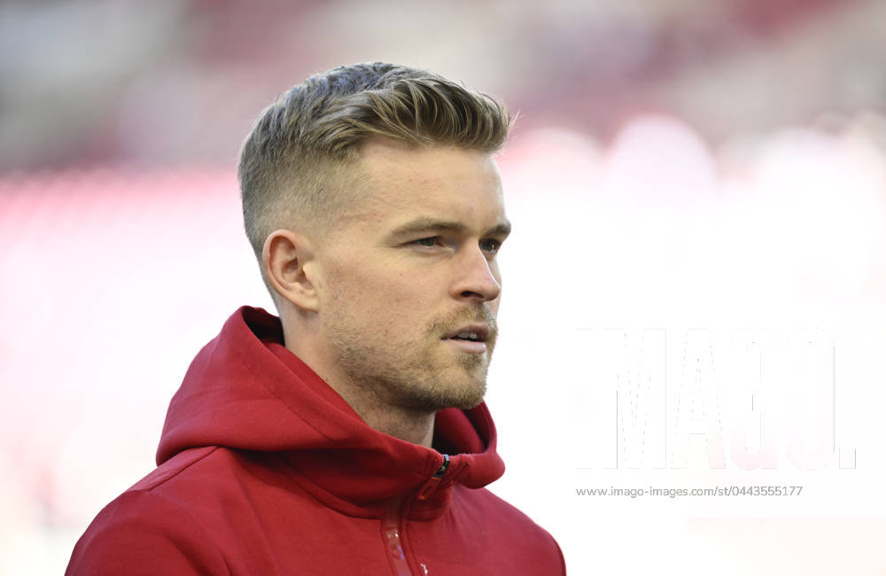 Maximilian Mittelstädt VfB Stuttgart (07) Portrait, MHPArena, MHP Arena Stuttgart, Baden-Württemberg, Germany, Europe Maximilian Mittelstädt VfB Stuttgart (07) Portrait, MHPArena, MHP Arena Stuttgart, Baden-Württemberg, Germany, Europe