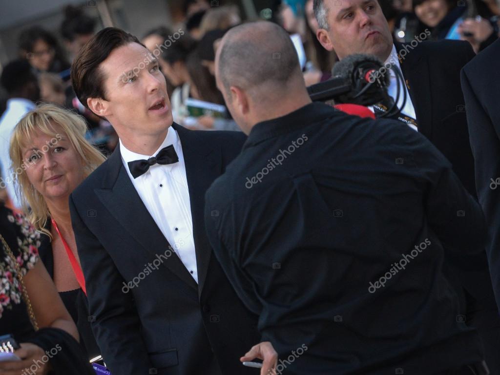 Cast member Benedict Cumberbatch arrives for the premiere of The Fifth Estate at the 38th Toronto International Film Festival on September 5, 2013. The movie is based on the true-life story of WikiLeaks founder Julian Assange.
