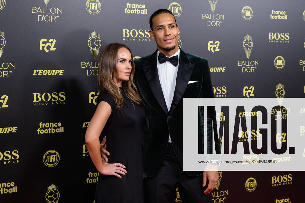 (191203) -- PARIS, Dec. 3, 2019 (Xinhua) -- Liverpool s Dutch defender Virgil van Dijk and his wife Rike Nooitgedagt (L) arrive to attend the Ballon d Or 2019 awards ceremony at the Theatre du Chatelet in Paris, France, Dec. 2, 2019. (Photo by Aurelien Morissard Xinhua) (SP)FRANCE-PARIS-SOCCER-BALLON D OR 2019 AWARDS