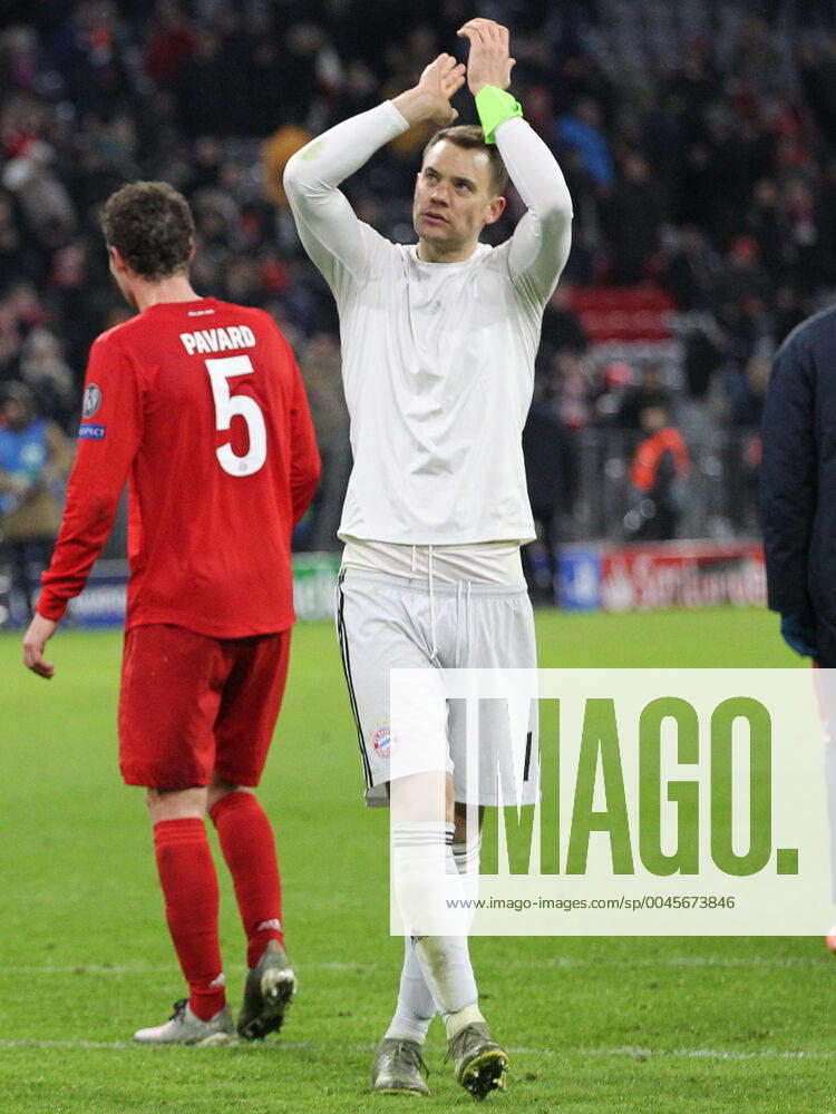 Bayern Munich v Tottenham Hotspur UEFA Champions League Manuel Neuer of Bayern Munich at the end of the UEFA Champions League match at Allianz Arena, Munich Content Not Available For UK Newspapers
