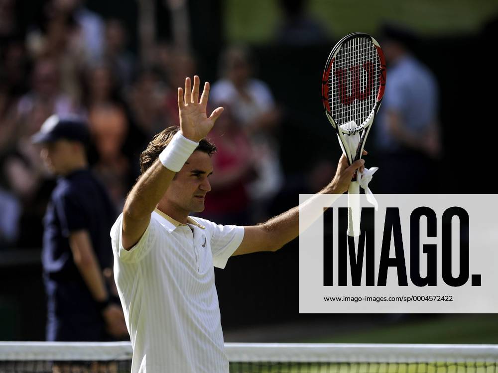 Roger Federer (Schweiz) jubelt Tennis Herren All England Championships 2009, ATP Tour, Grand Slam Einzelbild Wimbledon London Freude,