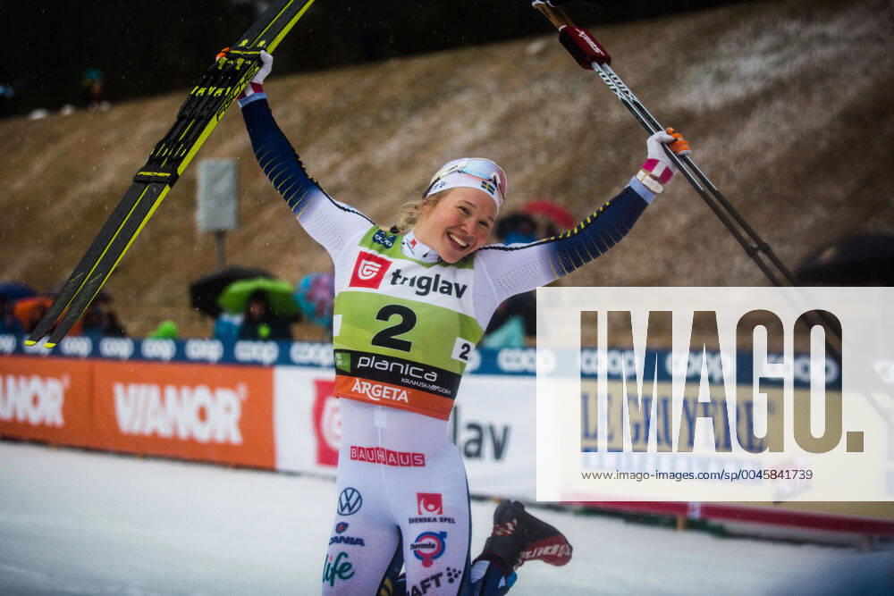 Planica, SLO, FIS Weltcup Langlauf, Damen, Sprint, im Bild SUNDLING Jona (SWE) celebrating during the women sprint competition for the FIS Cross Country world cup in Planica, Slovenia on 2019 12 21. Planica