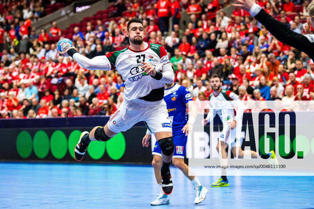 Bence Banhidi of Hungary during the EHF European Handball Championship match between Iceland and Hungary on January 15, 2020 in Malmö. Photo: Petter Arvidson BILDBYRAN kod PA 92431 bbeng handball handball handboll handball-em 2020 european men?s handball championship 2020 em 2020 handbolls-em 2020 ehf euro 2020 island Iceland ungern hungary