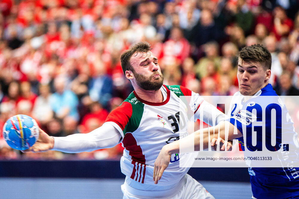 Zoltan Szita of Hungary during the EHF European Handball Championship match between Iceland and Hungary on January 15, 2020 in Malmö. Photo: Petter Arvidson BILDBYRAN kod PA 92431 bbeng handball handball handboll handball-em 2020 european men?s handball championship 2020 em 2020 handbolls-em 2020 ehf euro 2020 island Iceland ungern hungary