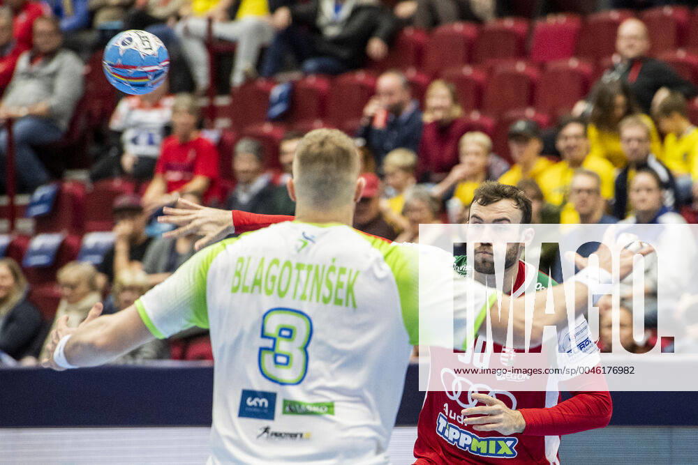 Zoltan Szita of Hungary during the EHF European Handball Championship match between Slovenia and Hungary on January 19, 2020 in Malmö. Photo: Ludvig Thunman BILDBYRAN kod LT 35708 bbeng ehf euro 2020 em 2020 european men?s handball championship 2020 handball handboll handbolls-em 2020 handball handball-em 2020 slovenien slovenia hungary ungern
