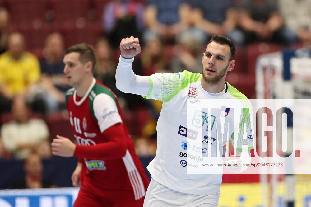 MALMOE 20200119 Slovenia s Borut Mackovsek gesture during the Men s European Handball Championship main round Group 2 match between Slovenia and Hungary at Malmo Arena, Friday Jan. 19, 2020. Foto Andreas Hillergren TT kod 10600 Malmo Sweden