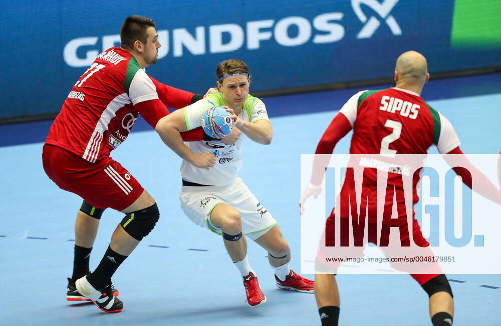 Jure Dolenec (Slovenie) HANDBALL : Slovenie vs Hongrie - EHF euro 2020 - main round - 19 01 2020 BertrandDelhomme Panoramic