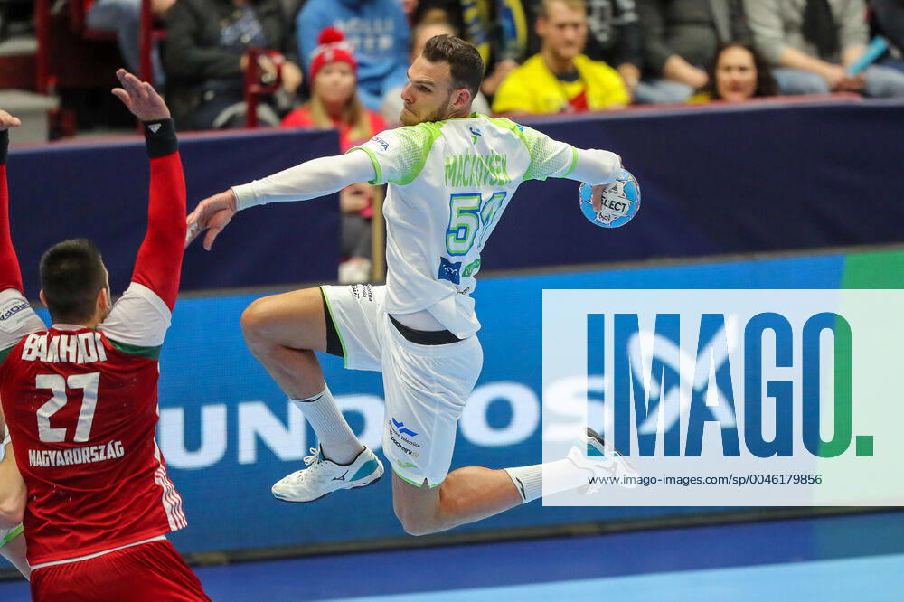 Borut Mackovsek (Slovenie) HANDBALL : Slovenie vs Hongrie - EHF euro 2020 - main round - 19 01 2020 BertrandDelhomme Panoramic