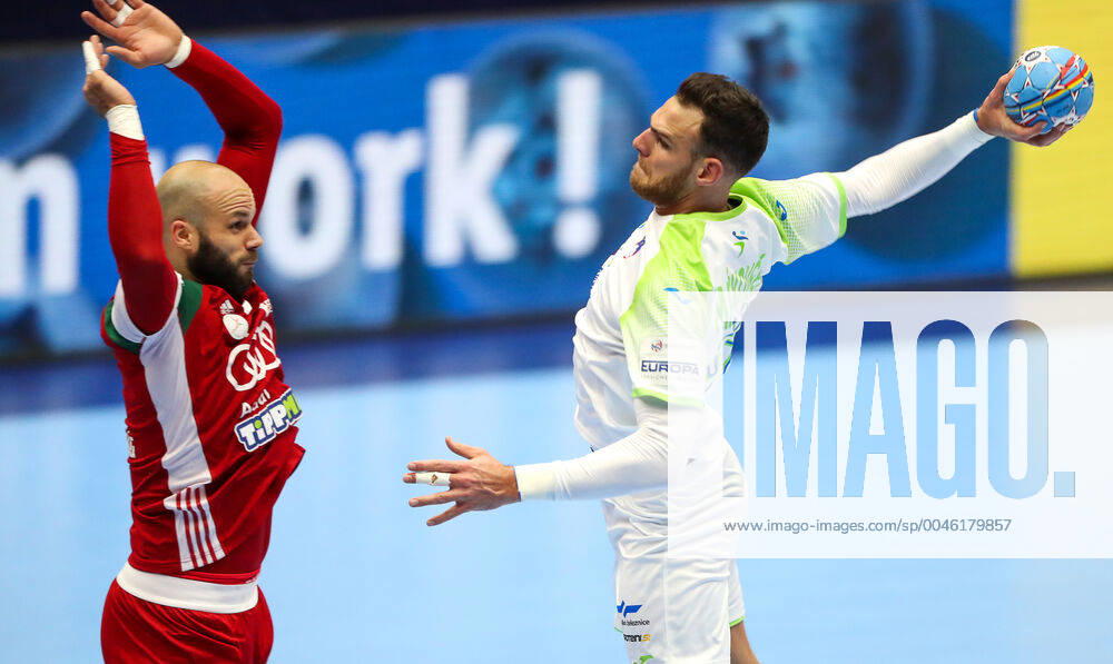 Borut Mackovsek (Slovenie) HANDBALL : Slovenie vs Hongrie - EHF euro 2020 - main round - 19 01 2020 BertrandDelhomme Panoramic