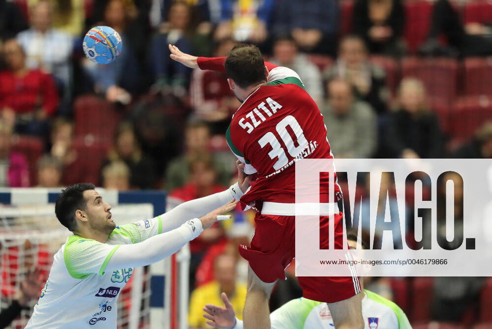 Zoltan Szita (Hongrie) HANDBALL : Slovenie vs Hongrie - EHF euro 2020 - main round - 19 01 2020 BertrandDelhomme Panoramic