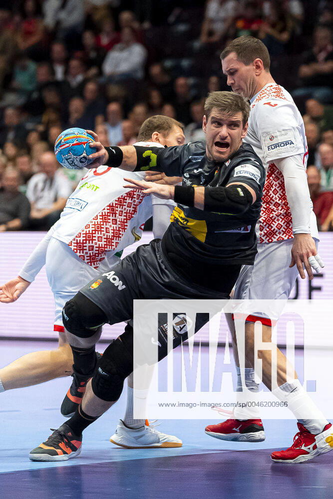 Handball, Maenner: EM 2020, Hauptrunde, Gruppe 1, Weißrussland - Spanien Julen Aguinagalde Aquizu (Spanien) Wien Stadthalle Wien Oesterreich