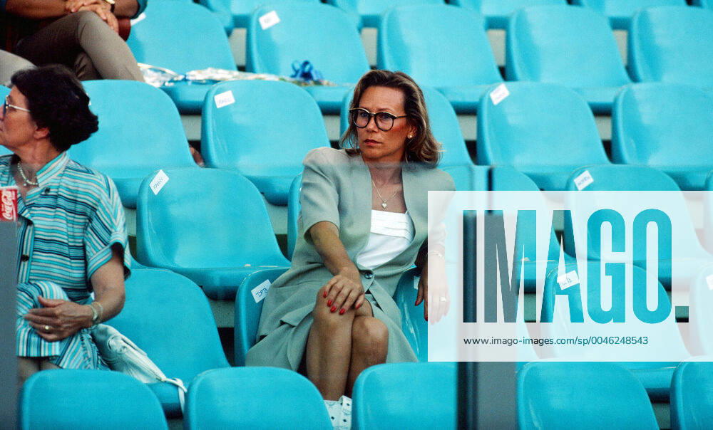 Deutschland - Argentinien Italien, Rom, 08.07.1990, Fussball, FIFA WM 1990 in Italien, Finale, DFB Deutschland - Argentinien (1:0): Sybille Beckenbauer.