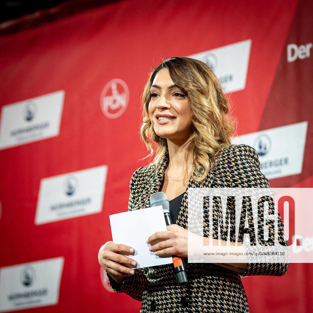 Fussball - Saison 2019 2020 - Neujahrsempfang Empfang 1. FC Nürnberg FCN bei der Nürnberger Versicherung - ThHa - Valentina Maceri (Moderatorin des Abends )