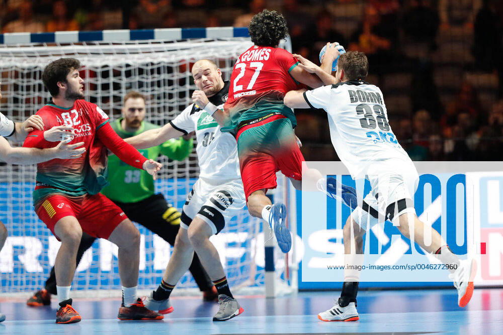 Andre Gomes (Portugal) HANDBALL : allemagne vs portugal - ehf euro 2020 - classement 5-6 - 25 01 2020 BertrandDelhomme Panoramic