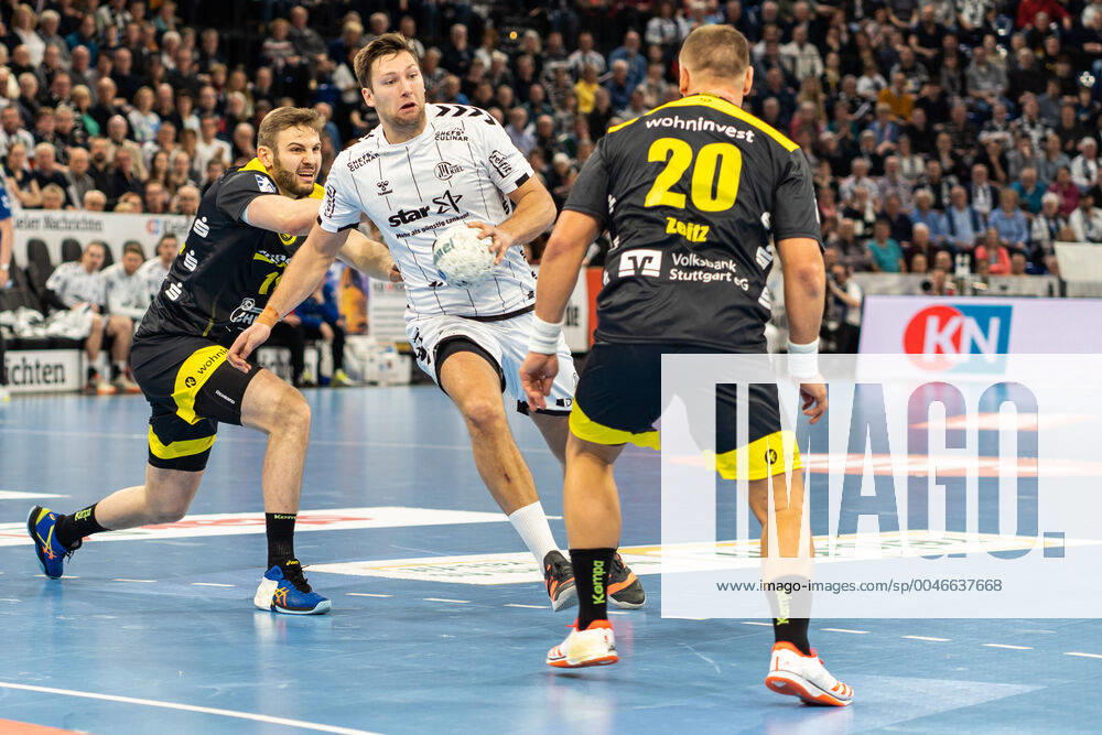 THW Kiel gegen TVB 1898 Stuttgart am 16.2.2020 Christian Zeitz ( 20, TVB 1898 Stuttgart, AU), THW Kiel gegen TVB 1898 Stuttgart in der LIQUI MOLY Handball-Bundesliga am 25. Spieltag, in der Sparkassen Arena (Kiel) am 16.2.2020