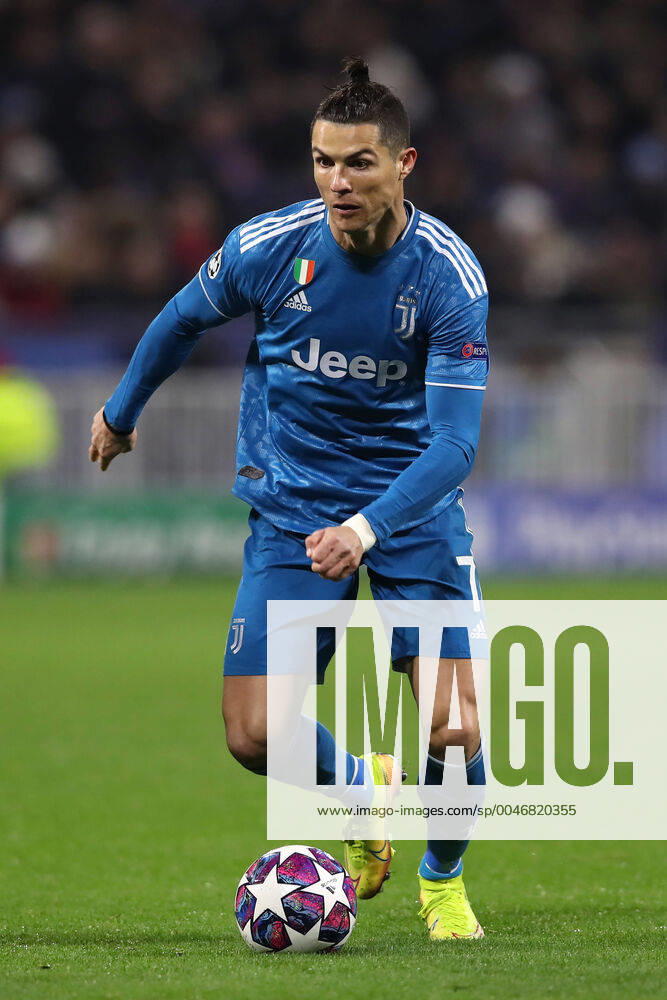 Juventus s Portuguese striker Cristiano Ronaldo during the UEFA Champions League match at the Groupama Stadium, Lyon. Picture date: 26th February 2020. Picture credit should read: Jonathan Moscrop Sportimage . SPI-0491-0033