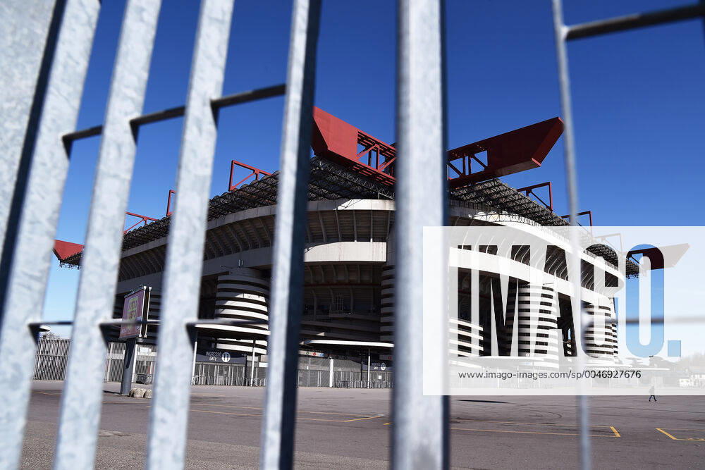Db Milano 04 03 2020 - prevenzione diffusione Coronavirus foto Daniele Buffa Image nella foto: manifestazioni sportive a porte chiuse stadio San Siro