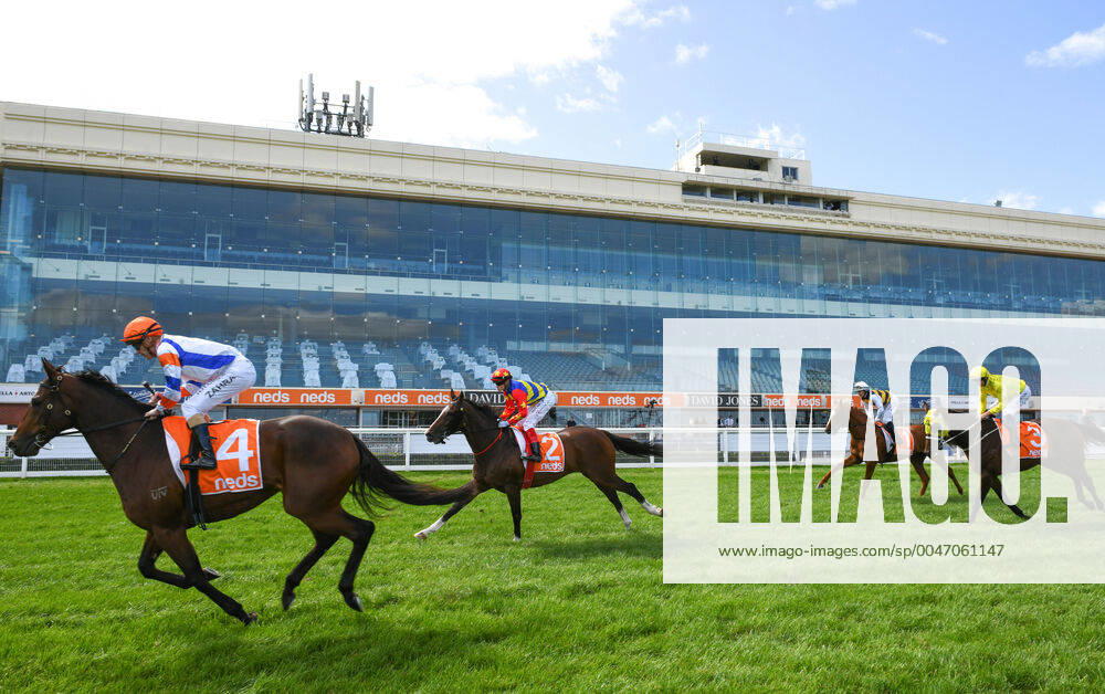 KW11 RACING ALL STAR MILE, General view of the empty grandstand during the 2020 All-Star Mile race day at Caulfield Racecourse in Melbourne, Saturday, March 14, 2020. ( NO ARCHIVING, , NO USE IN BOOKS WITHOUT CONSENT MELBOURNE VIC AUSTRALIA
