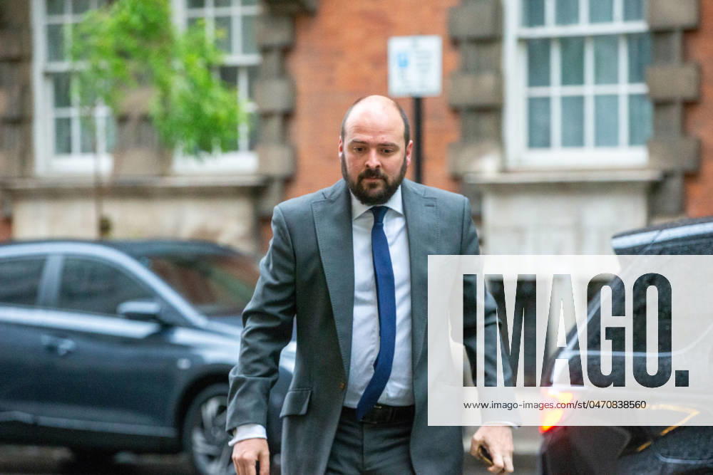 Conservative Party Chairman RICHARD HOLDEN is seen outside 10 Westminster for morning media round as the party suffers local and by-election defeat against Labour. London United Kingdom - ZUMAs262 20240503_zip_s262_028