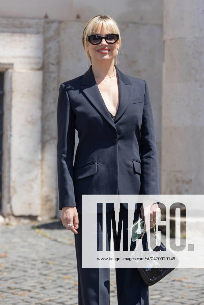 Italy: Nominees for David di Donatello Awards at Quirinale Actress Micaela Ramazzotti leaves Quirinale Palace after presentation ceremony of David di Donatello Awards in Rome Rome Italy