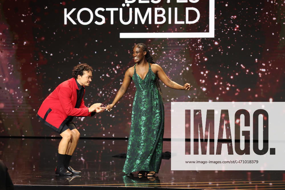 Deutscher Filmpreis 2024 Ivy Quainoo. Aurel Mertz bei der Verleihung der Lola - Deutscher Filmpreis 2024 im Theater am Potsdamer Platz in Berlin 03.05.2024