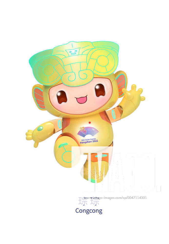 (200403) -- HANGZHOU, April 3, 2020 -- This handout image shows Congcong, one of the mascots of the 19th Asian Games Hangzhou 2022, unveiled by the Hangzhou Asian Games Organising Committee (HAGOC) in Hangzhou, east China s Zhejiang Province, April 3, 2020. HAGOC) (SP)CHINA-HANGZHOU-ASIAN GAMES-MASCOTS-LAUNCH HuangxZongzhi